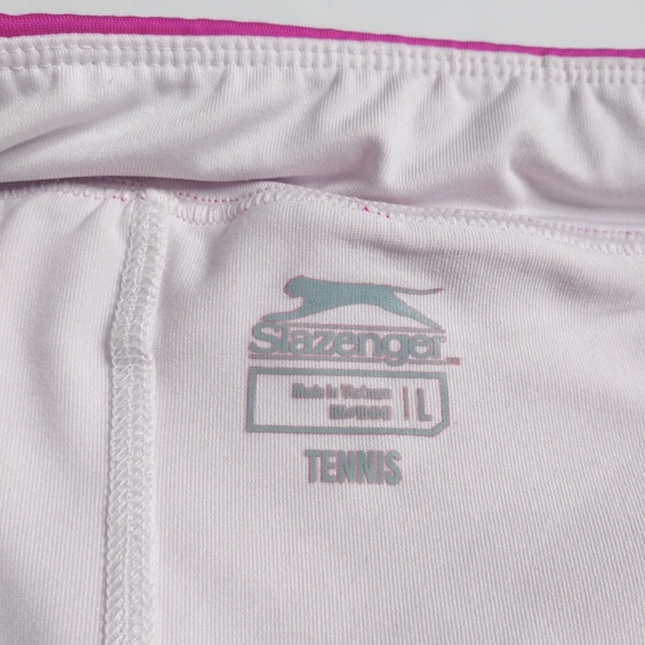Slazenger Shorts | Slazenger Pink White Striped Tennis Skirt | Poshmark